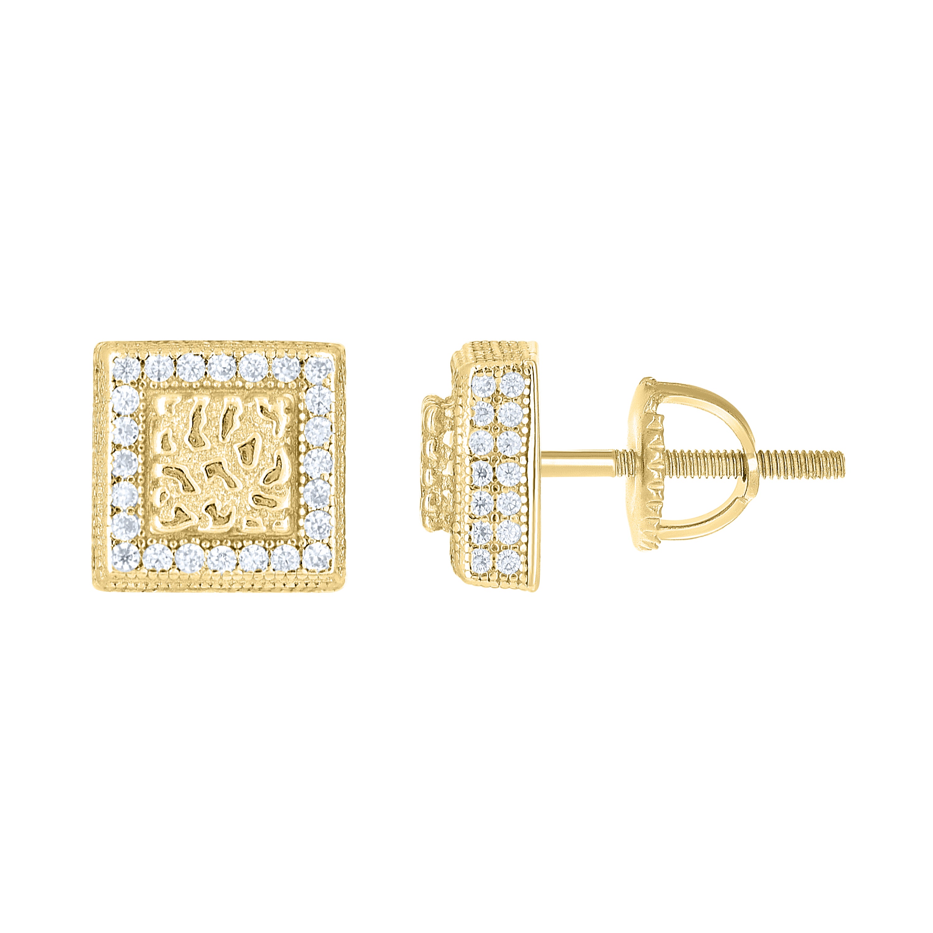 925 Sterling Silver Moissanite Stud Earrings