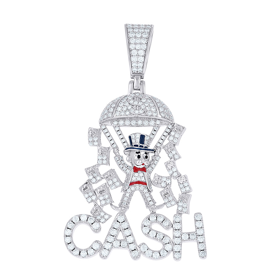 925 Sterling Silver Moissanite Pendant