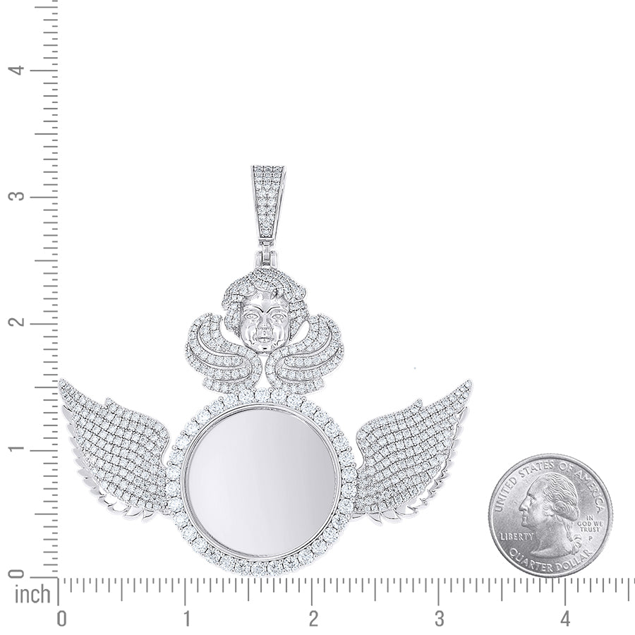925 Sterling Silver Moissanite Pendant