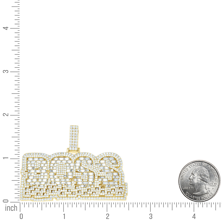 925 Sterling Silver Moissanite Pendant