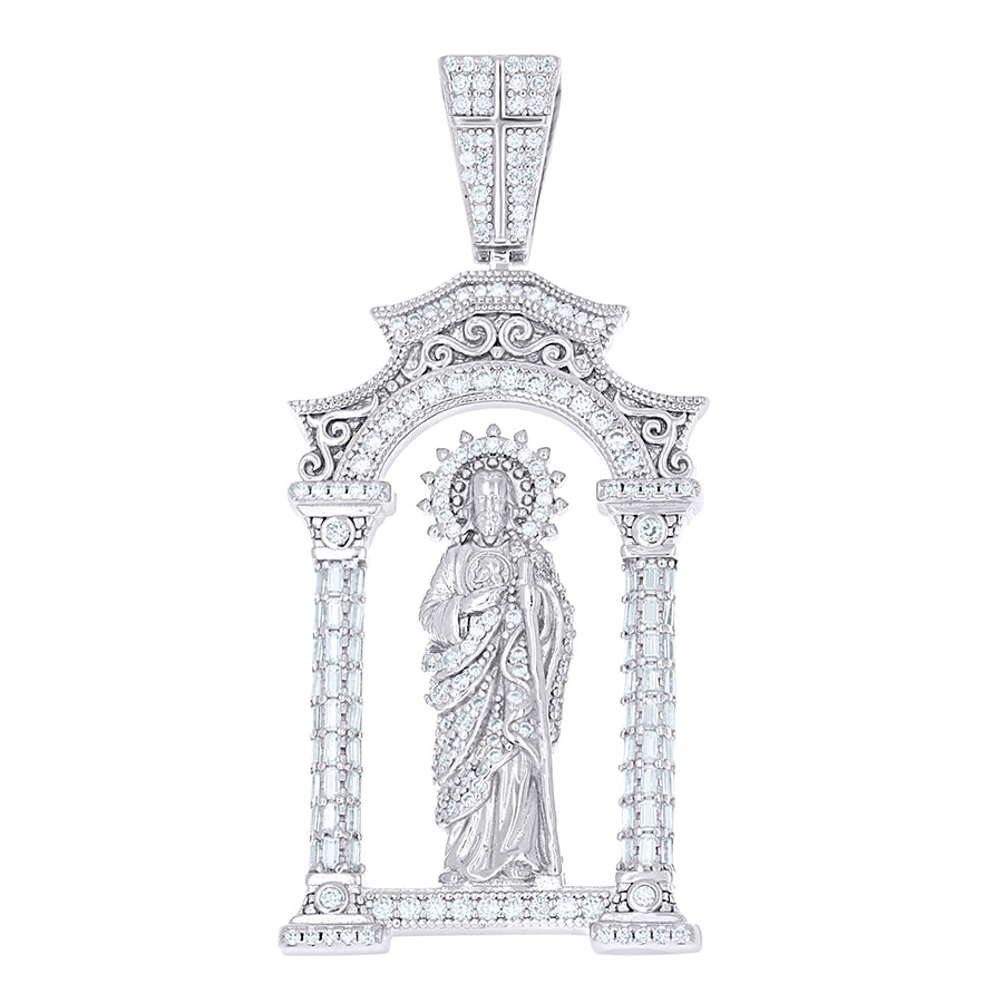 925 Sterling Silver Moissanite Pendant