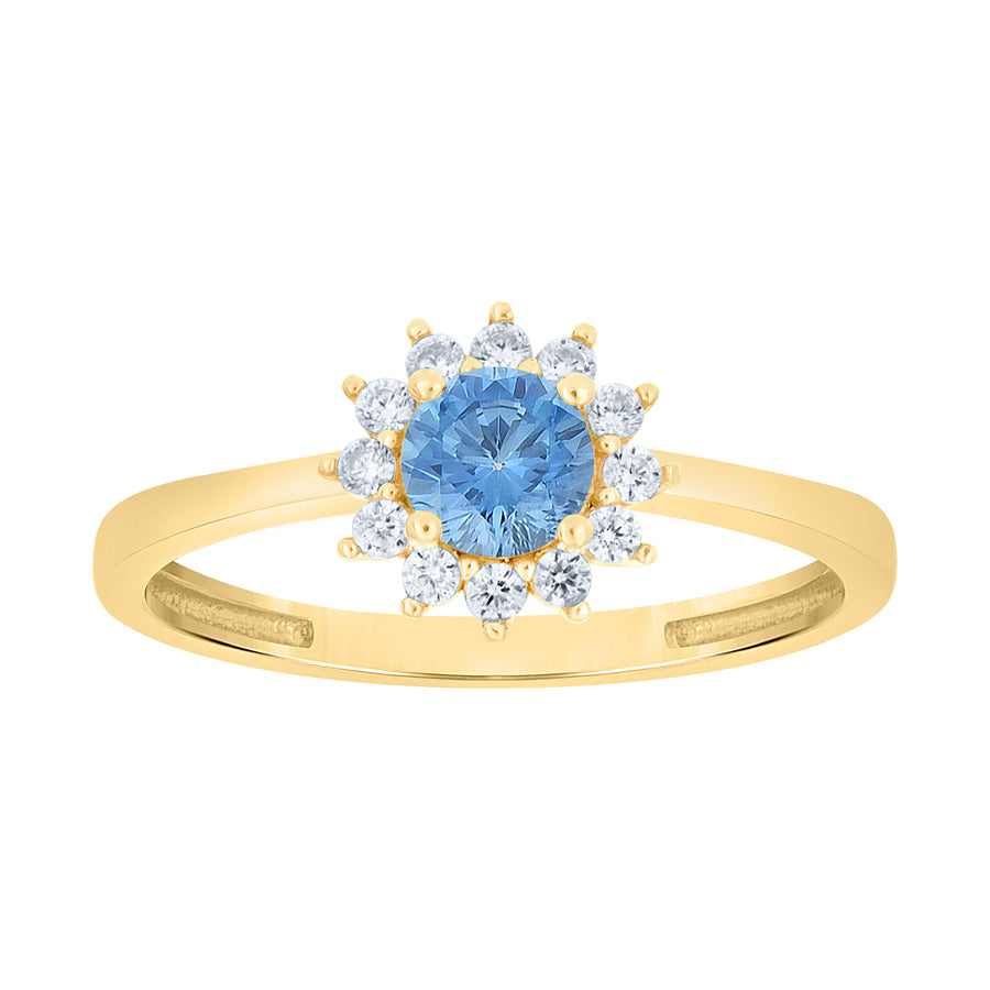 10Kt Gold Cz Ring