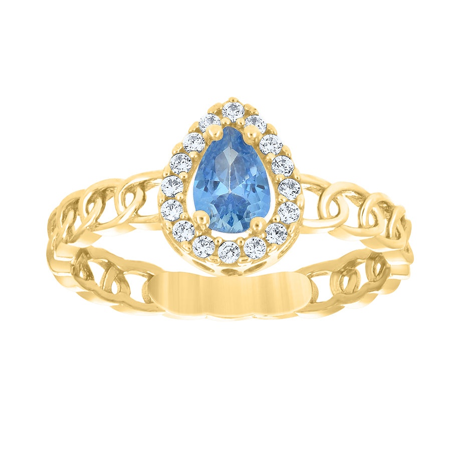 10Kt Gold Cz Ring