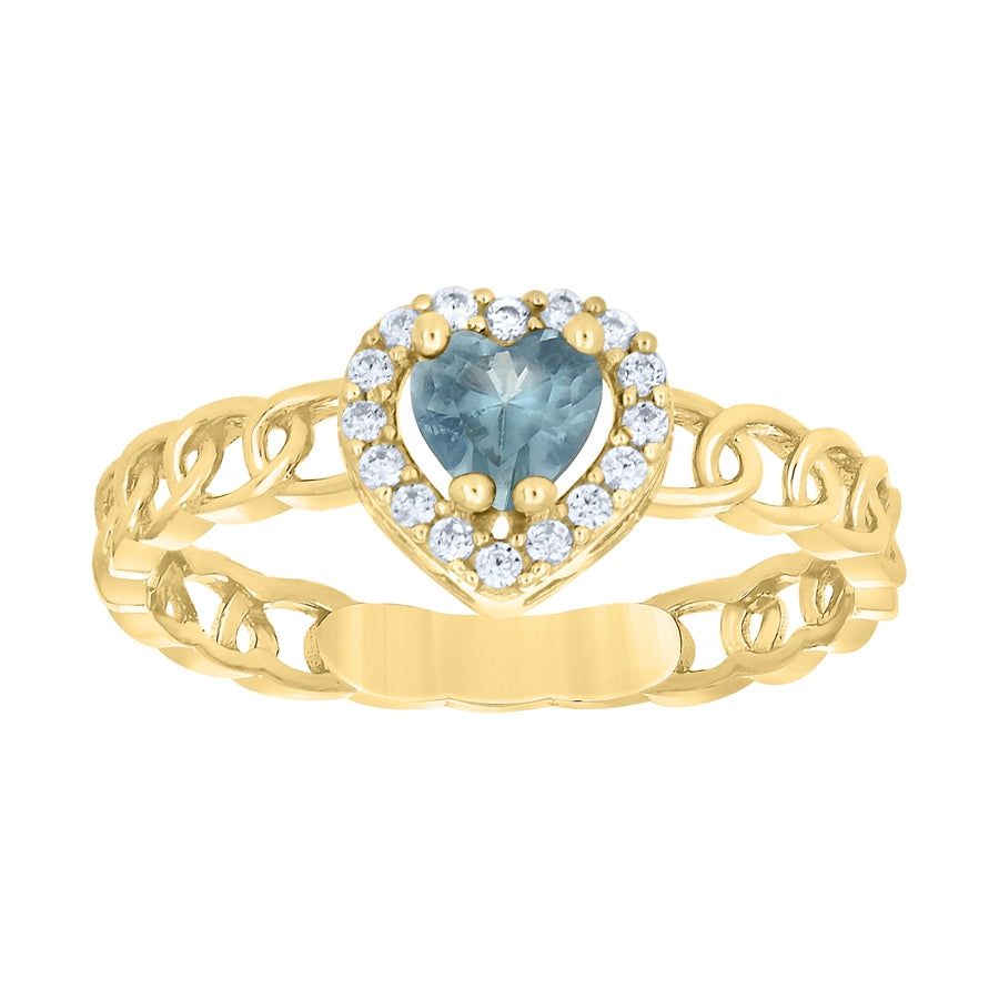 10Kt Gold Cz Ring
