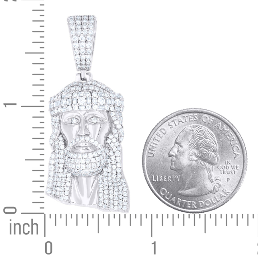 925 Sterling Silver Moissanite Pendant