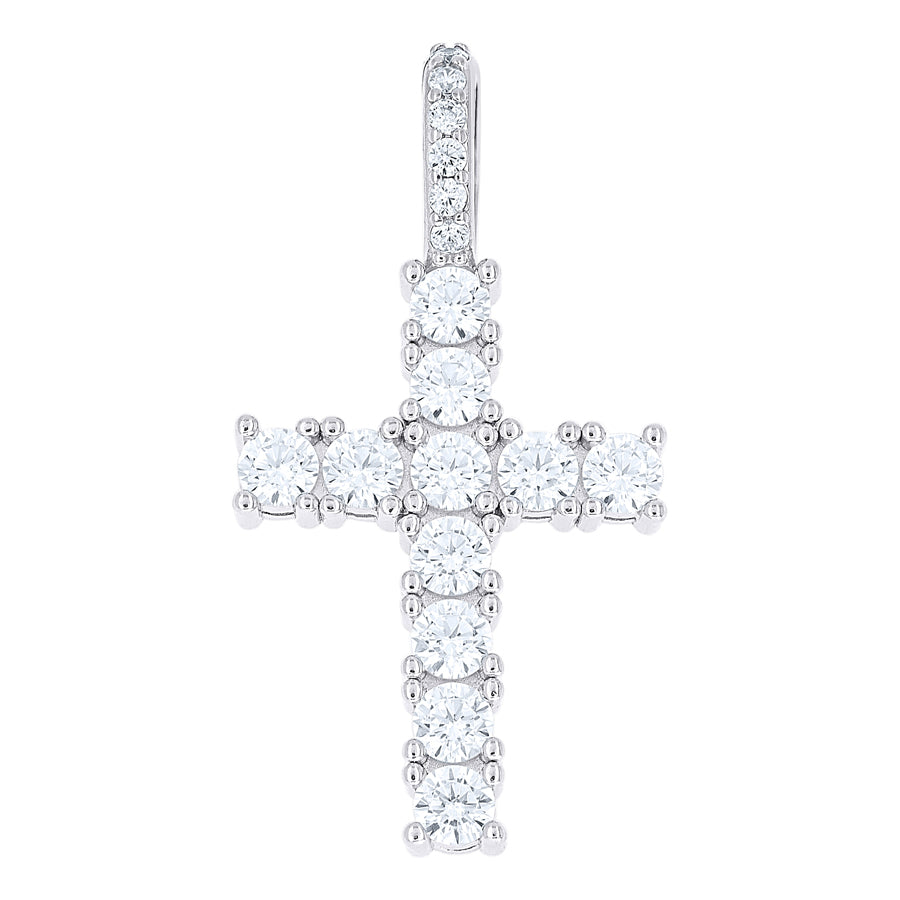 925 Sterling Silver Moissanite Pendant
