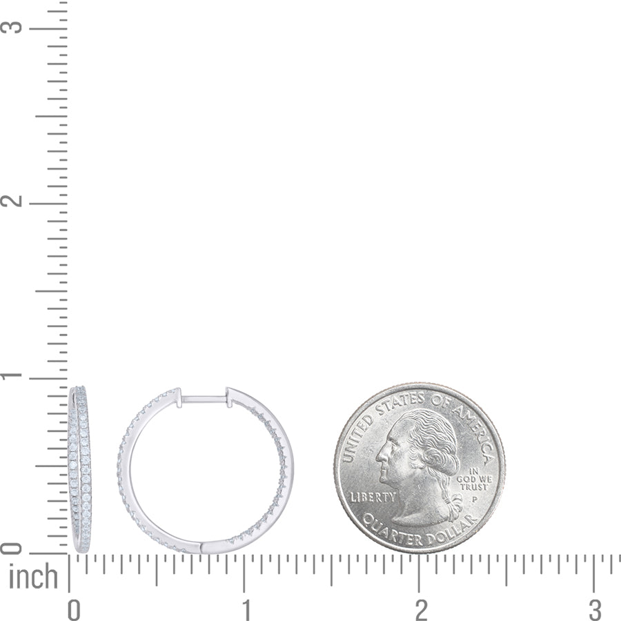 925 Sterling Silver Moissanite Earring