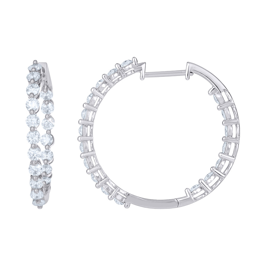 925 Sterling Silver Moissanite Earring