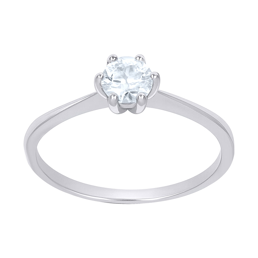 925 Sterling Silver Moissanite Ring