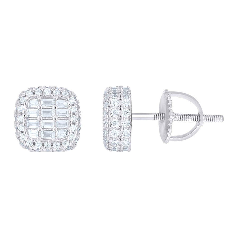 925 Sterling Silver Cz Earring