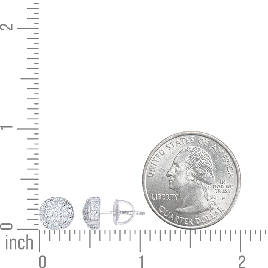 925 Sterling Silver Cz Earring