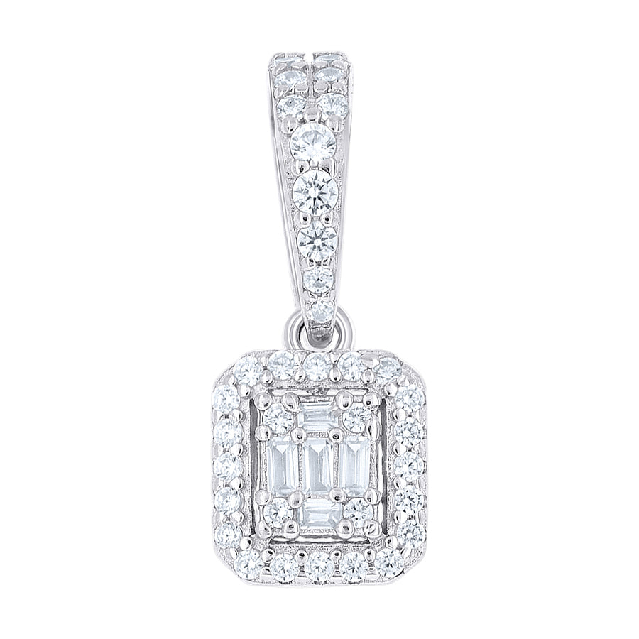 925 Sterling Silver Cz Pendant