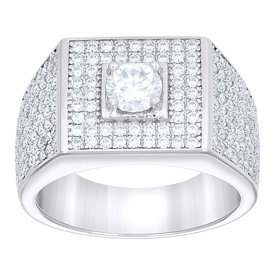 925 Sterling Silver Moissanite Ring