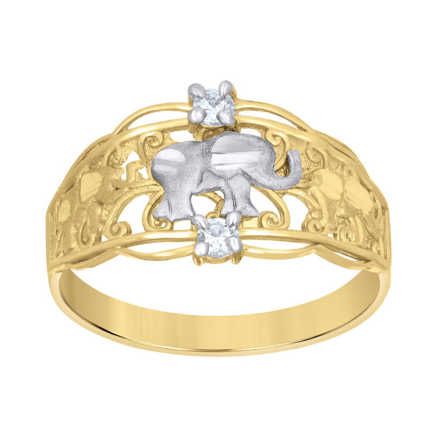 10Kt Gold Cz Ring