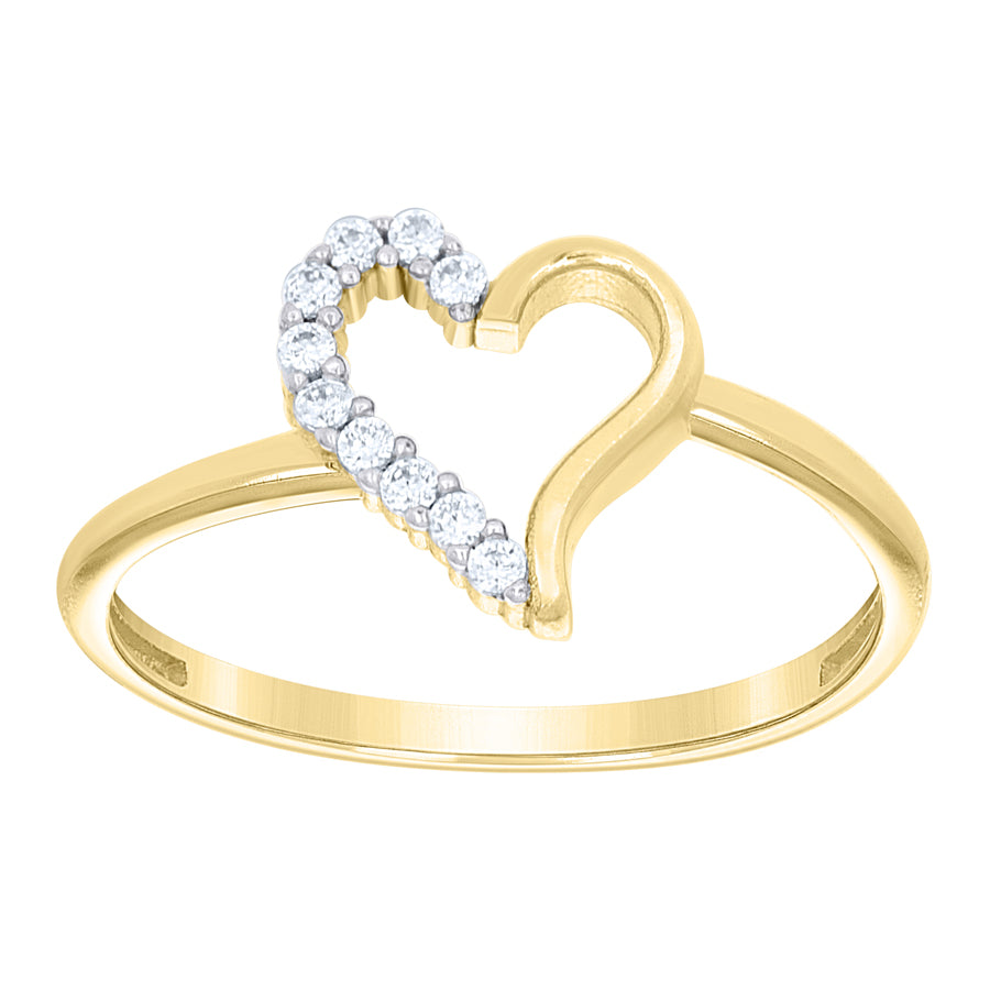10Kt Gold Cz Ring