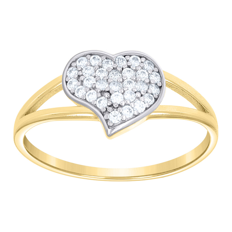 10Kt Gold Cz Ring