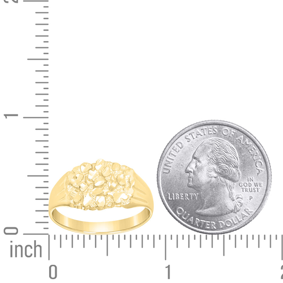 10Kt Gold Nugget Ring
