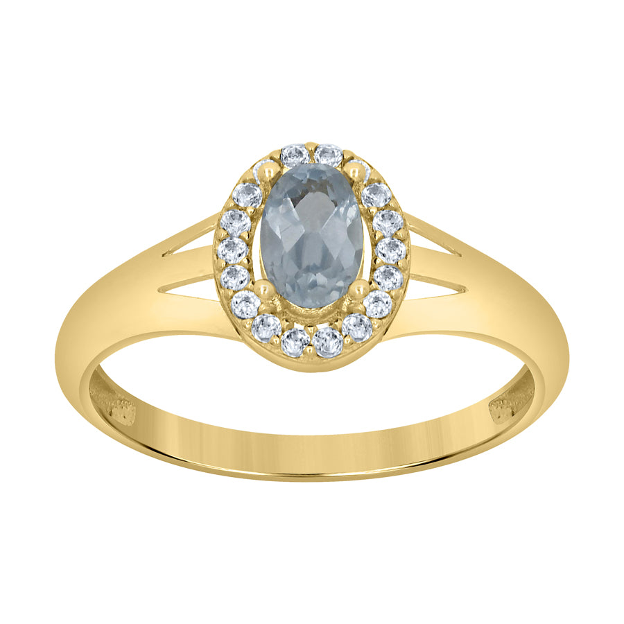 10Kt Gold Cz Ring