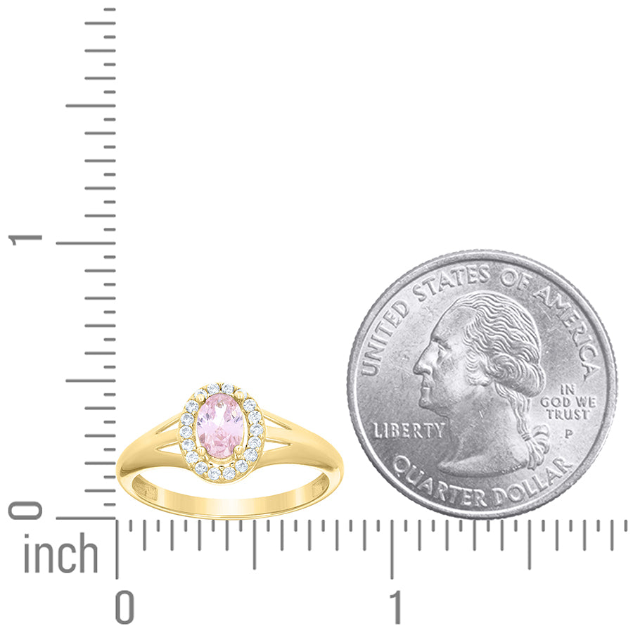 10Kt Gold Cz Ring