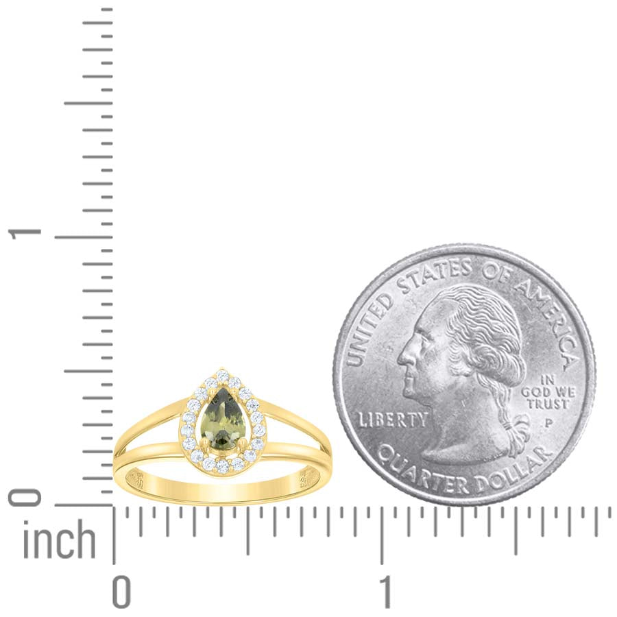10Kt Gold Cz Ring