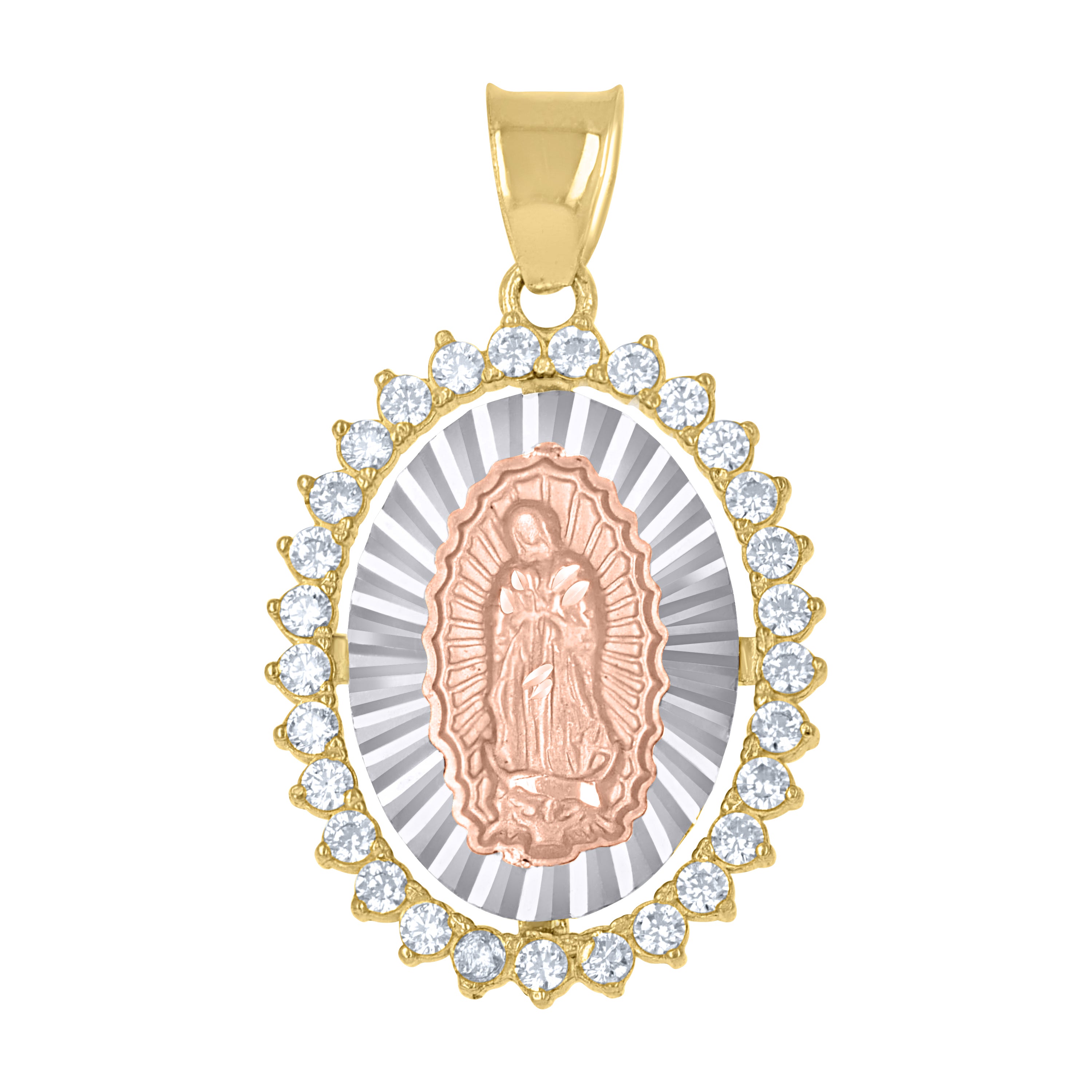 10Kt Gold Cubic Zirconia Pendant