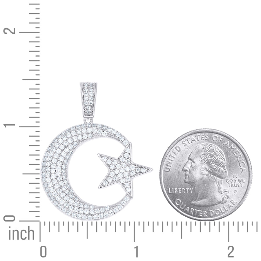925 Sterling Silver Cz Pendant