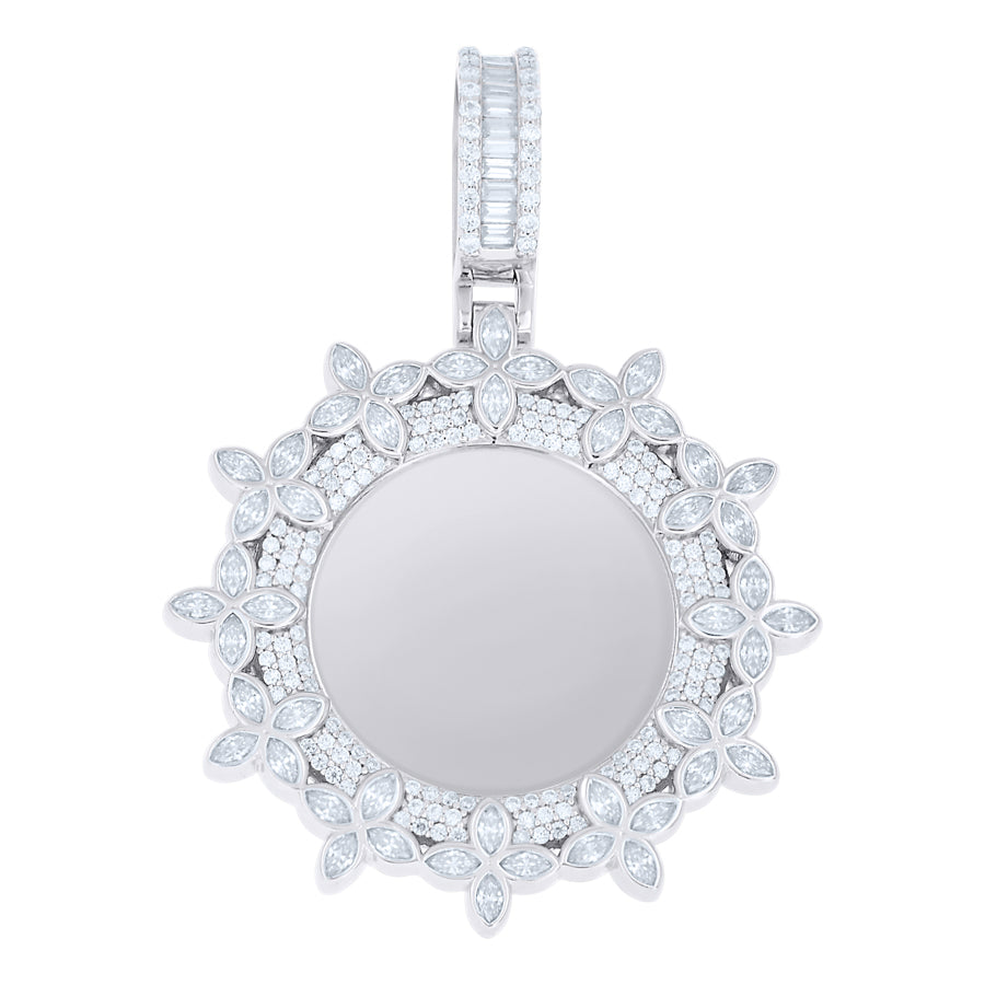 925 Sterling Silver Moissanite Pendant