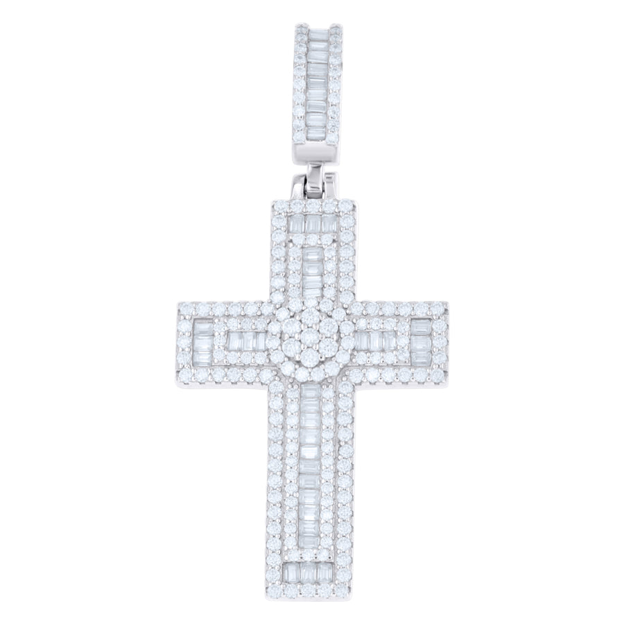 925 Sterling Silver Moissanite Pendant