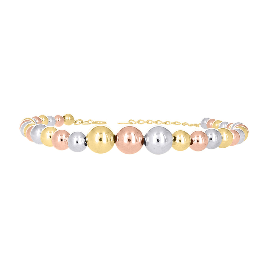 10Kt Gold Fancy Bracelet 8" (7"+1")