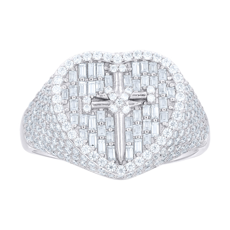 925 Sterling Silver Cz Ring