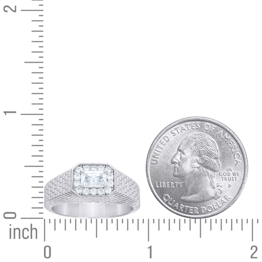 925 Sterling Silver Cz Ring