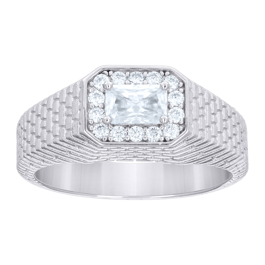 925 Sterling Silver Cz Ring
