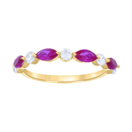 14K Gold Cz Ring