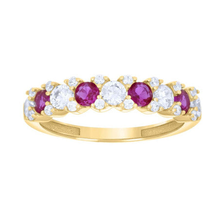14K Gold Cz Ring
