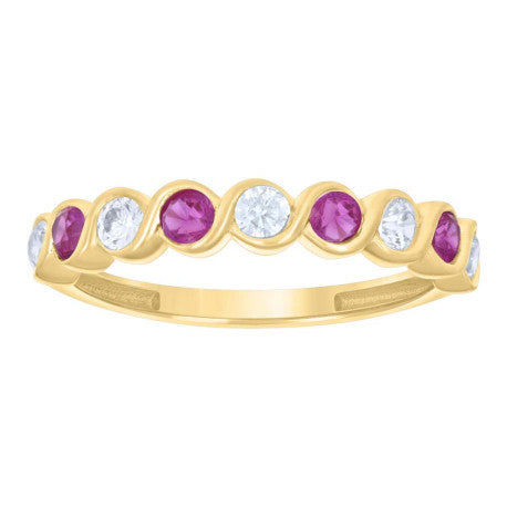 14K Gold Cz Ring