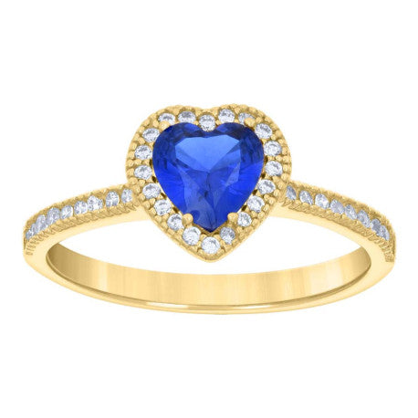 14K Gold Cz Ring