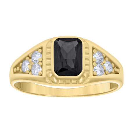 14K Gold Cz Ring