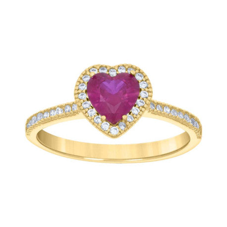14K Gold Cz Ring