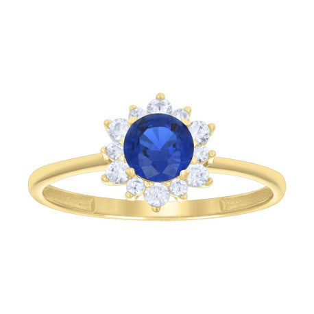 14K Gold Cz Ring