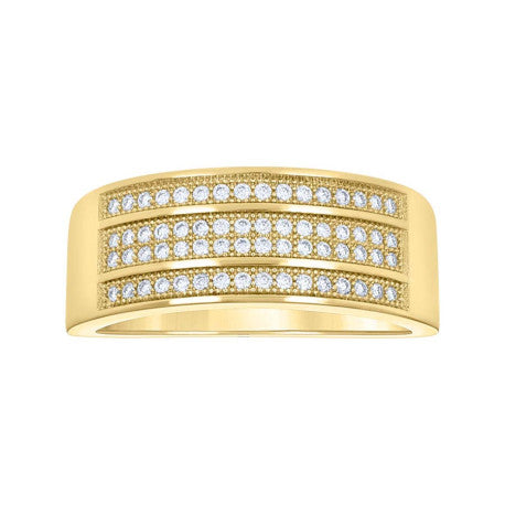 14Kt Gold Moissanite Ring S9