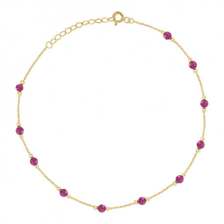 14kt Gold Anklet 10"