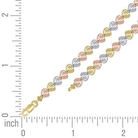 14Kt Gold Bracelet 7.5"