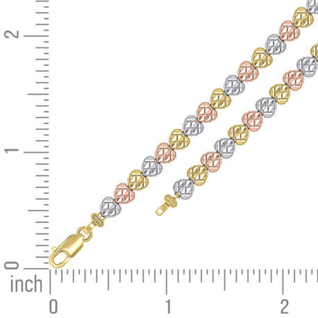 14Kt Gold Bracelet 7.5"