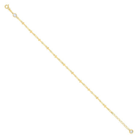 14Kt Gold Bracelet 8" (7"+1")