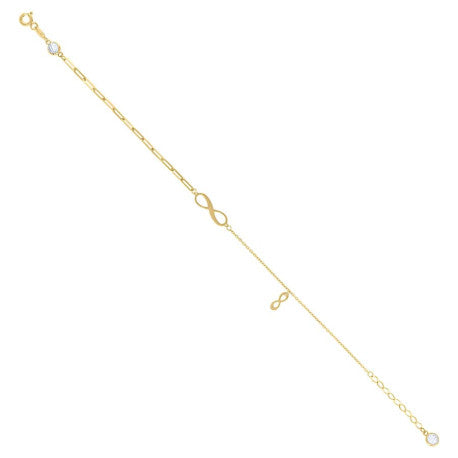 14Kt Gold Bracelet 8" (7"+1")