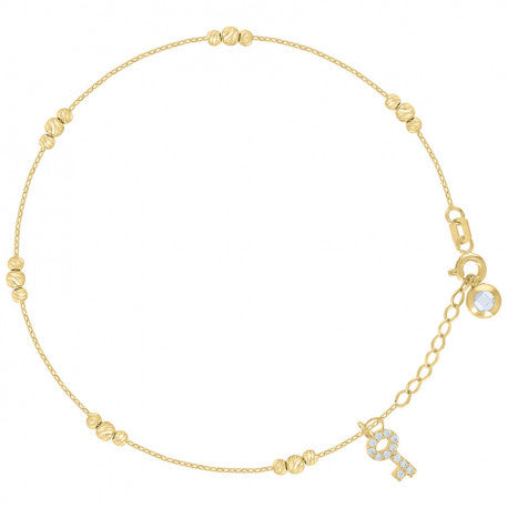 14Kt Gold Bracelet/Anklet 8"