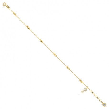 14Kt Gold Bracelet/Anklet 8"