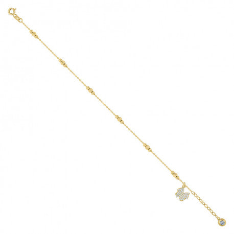 14Kt Gold Bracelet/Anklet 8"