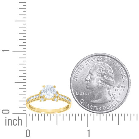 14Kt Gold Cz Ring