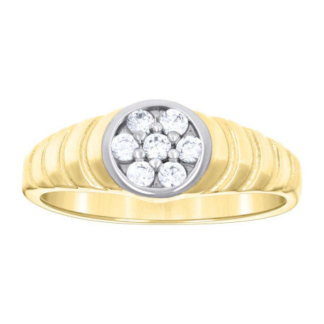 14Kt Gold Cz Baby Ring